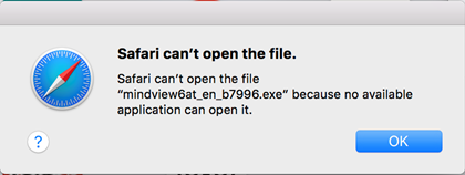 Installing MindView on Mac Error