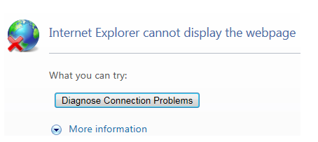 Local SWS connection error - IE11