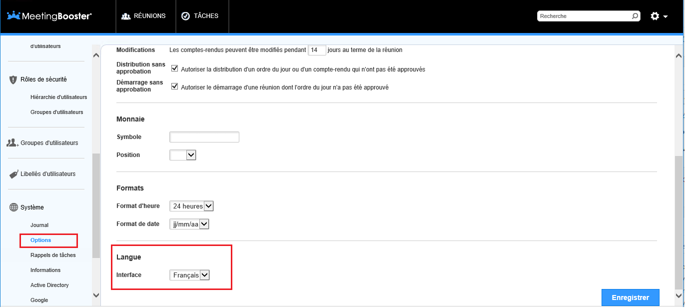 Comment Changer De Langue Sur Outlook Comment changer les paramètres de langue dans MeetingBooster